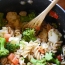 lemon garlic rice pasta with your favourite vegetables (GF/V)
